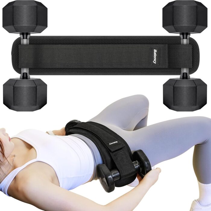 Hip Thrust Belt, Balency Hip Thrust Belt for Dumbbells Heavy