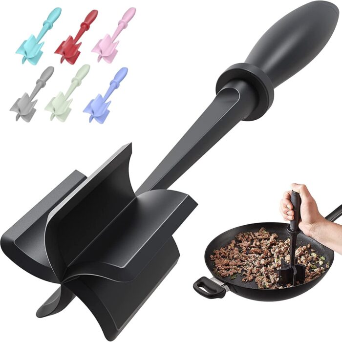 Meat Chopper, Hamburger Grinder, Premium Heat Resistant Smasher for Ground Beef