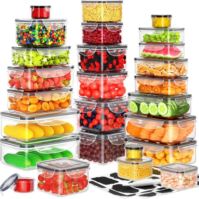 40 PCS Food Storage Containers with Lids Airtight